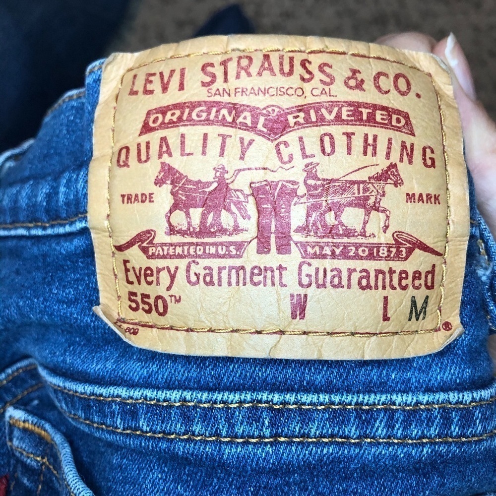 Levi’s 550 Relaxed Fit & Tapered Leg Blue Jeans Size 10 - Picture 8 of 13